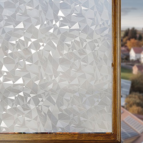 Housolution 窓用フィルム 目隠しシート 外から見えない 水で貼る 断熱結露防止 紫外線カット 光反射ガラス (200x45cm