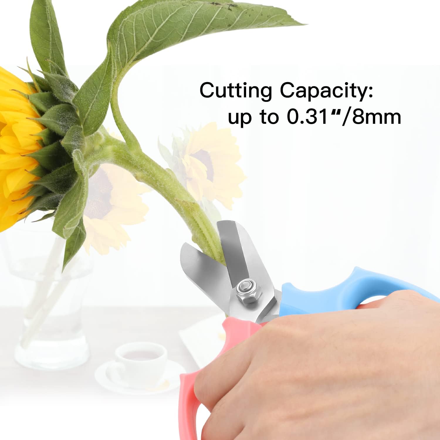 Housolution Floral Shears, Premium Steel Garden Pruning Shears Floral Fruits Leaf Scissors Hand Pruner Snip Trimming Tool For Flower Arrangement – Housolution